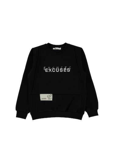 Civil Boys Erkek Çocuk Sweatshirt 6-9 Yaş Siyah 1995860224w1 Siyah