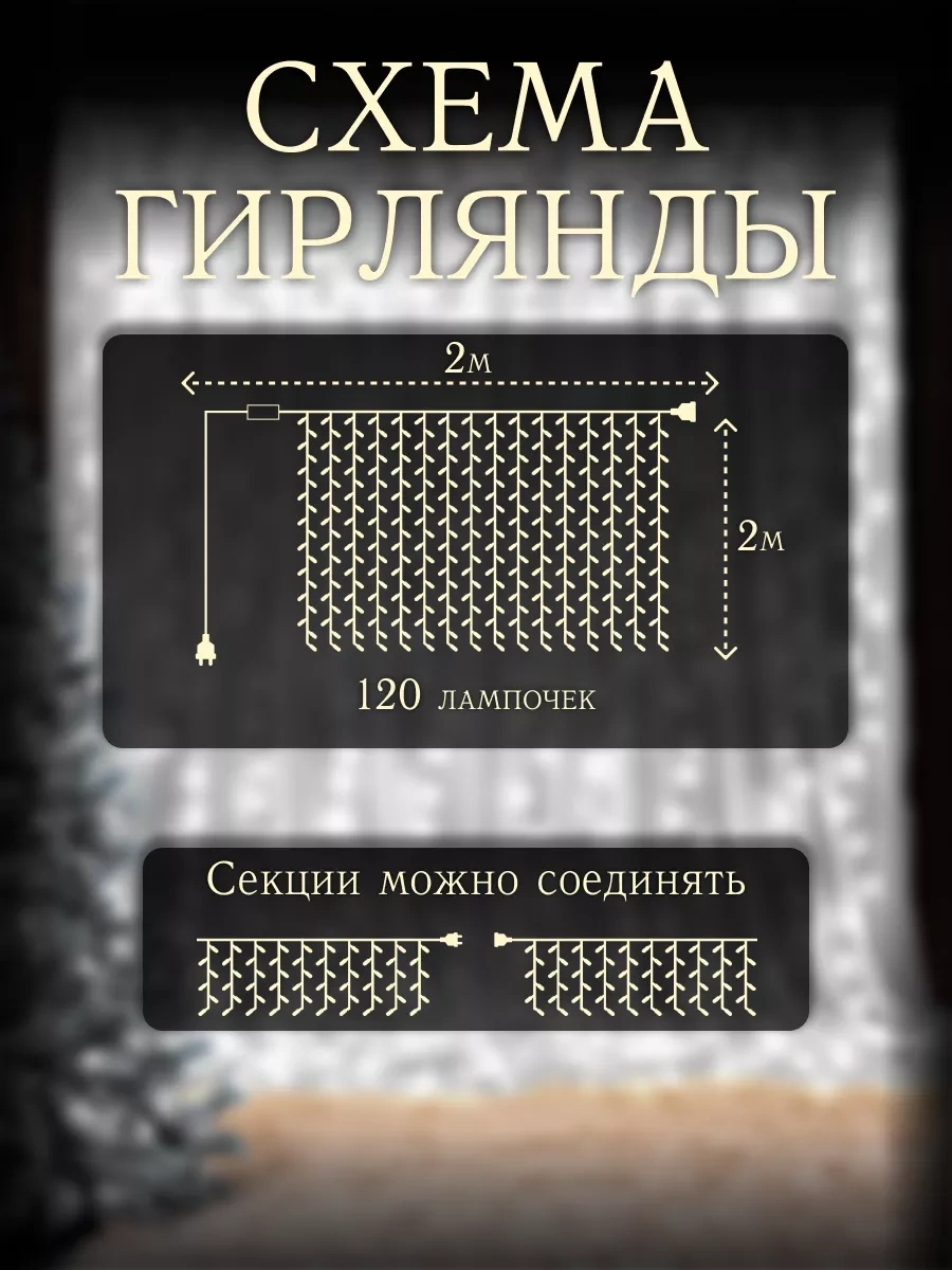 D-light Yılbaşı İçin Pencereye 2x2 Duy Kumaş Seti 173451870 Soğuk Beyaz