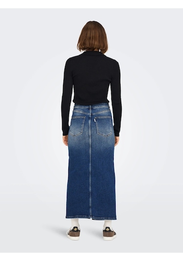 Only Onlayoe Hw Front Slit Kadın Denim Etek 15311569-19435 001