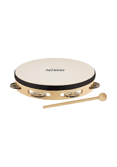 Nino Nıno47 Headed Wood 8 Inch Tambourine