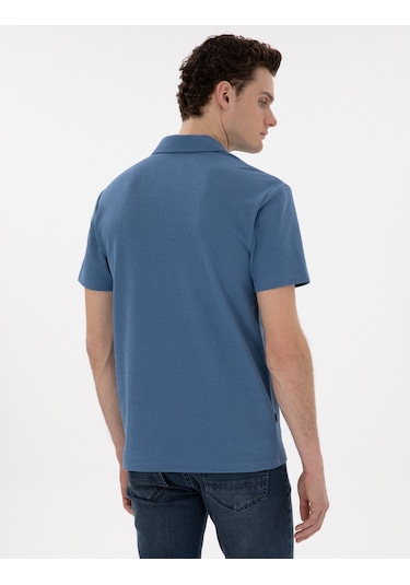 Pierre Cardin Erkek Mavi Tişört 50307581-vr036 Mavi