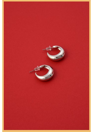 Aurrari  Altın Kaplama Bombe Halka Küpe Seti Altın