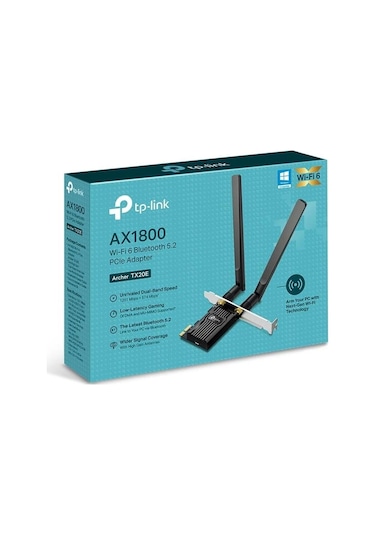 Tp-lnk Archer Tx20e Ax1800 Wı-fı 6 Bluetooth 5.2 Pcıe Adaptor