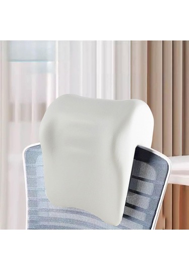 Homyl Ofis Koltuğu Boyun Destek Yastığı Seyahat Ev Oyun Için Beyaz