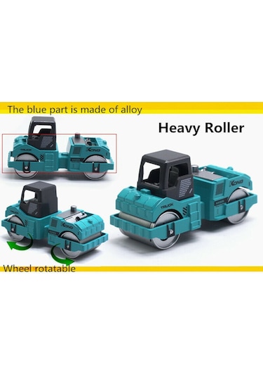 Birlik Oyuncak Alloy Model 1 64 Ölçek 6'lı İnşaat Araçları Seti