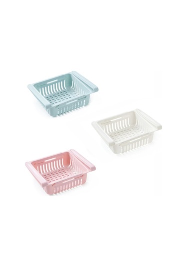 Yystore Buzdolabı Depolama Sepeti Tazelik Koruma Fonksiyonu Geri Çekilebilir 3 Adet