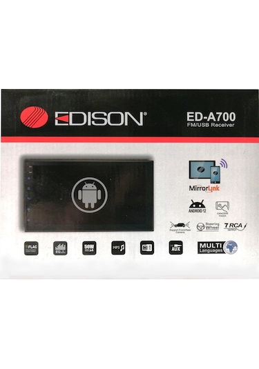 Edison Ed-a700 Android Double Teyp 2gb Ram+32gb Rom Bt/carplay/android Auto/navigasyon/ıps Ekran