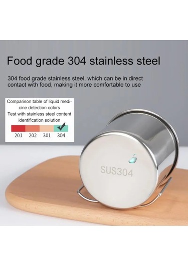 Tcherchi 350ML Kamp Bardak Taşınabilir Kupa Gümüş