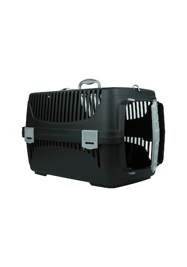 Pribor Kedi Köpek Evcil Hayvan Taşıma Çantası Box Orta Boy Çok Fonksiyonlu Siyah-gri