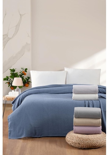 Mulberry Hasır Pike Tek Kişilik Yatak Örtüsü 170x230 Cm 001