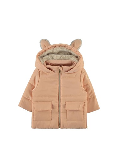 Civil Baby Pelüş Kulaklı 6-18 Ay Mont Açık Somon