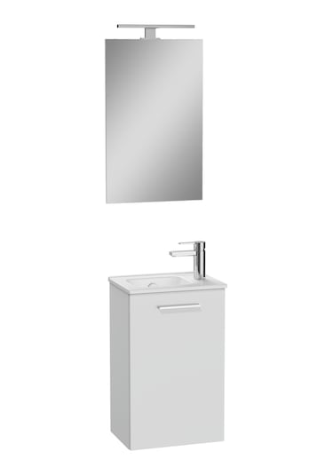 VitrA Mia 69576 Banyo Dolabı Seti Kapaklı Parlak Beyaz 40 CM Parlak Beyaz