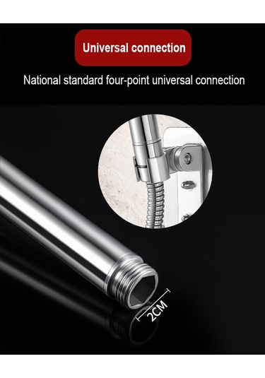 Padalink Stainless Steel 304 Duş Başlığı, 1.5m Boru Ve Montajsız Tutucu İle Artırılmış Basınçlı, Modern Ev/ Otel Duş Aksesuarı Diğer