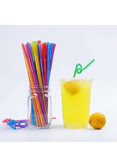 Youmex Esnek Renkli Tek Kullandım At Plastic Pipetler - 100 Adet - Parti Ve Festivaller İçin - Uygun Açı Ayarlamalı - Temiz Taşım İndirimi Diğer