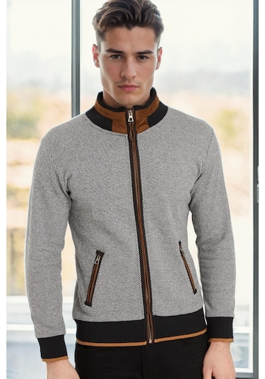 9021 Dewberry Erkek Sweatshırt-diagonal Siyah Diagonal Siyah