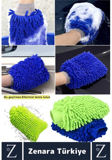 Yumuşak Oto Araç İç Dış Elektronik Otomobil Detay Esnek Mikrofiber Yıkama Temizleme Eldiveni