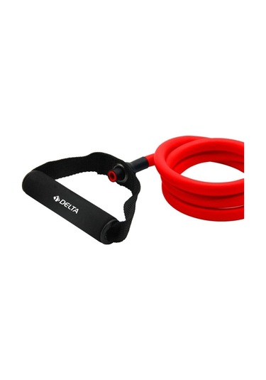 Delta 120 Cm Tutacaklı Tam Sert 9 13 Mm Pilates Direnç Lastiği Kırmızı