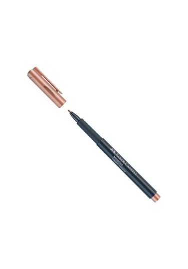 Metalik Marker Kalem 1.5 Mm Keçe Uçlu 1 Adet Faber Metalik Markör Pembe