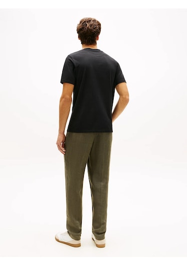 Tommy Hilfiger Mw0mw42392 Heritage Label Erkek Tişört Siyah