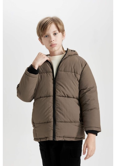 DeFacto Erkek Çocuk Su İtici Kapüşonlu Polar Astarlı Mont C9046A824WNKH496 DeFacto Erkek Çocuk Su İtici Kapüşonlu Polar Astarlı Mont C9046A824WNKH496