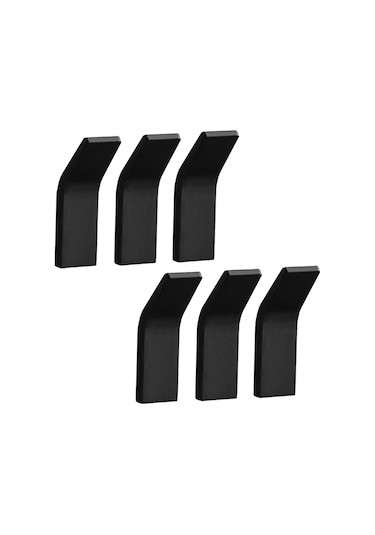 Leezsing Adet Havlu Kancası Yapışkan Askı Havlu Askısı Duvar Askısı Pas Önleyici Kancalar Matkap- Kapı Kancaları Banyo Tuvalet Mutfak Ofis Tuvalet Kapı Siyah