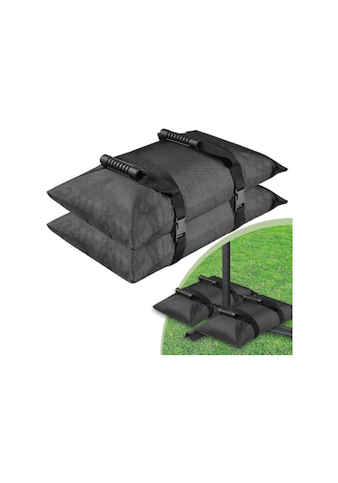 Dolıty 2 Adet Şemsiye Ağırlığı Kum 19,29-inç-x-10,24-inç Siyah