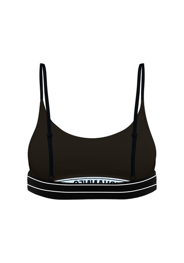 Yohannes Club, Kadın Pamuklu İç Çamaşırı Takımı, Renk Seçenekli, Bralet-kemerli Bikini Slip Siyah