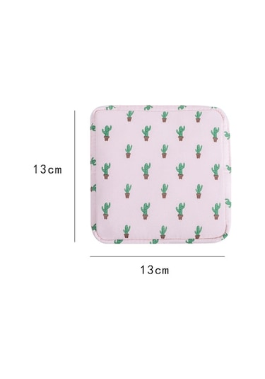 Sones Kızlar Taşınabilir Hijyenik Ped Saklama Çantası Kozmetik Ruj Çantası Beyaz Yaprak Diğer