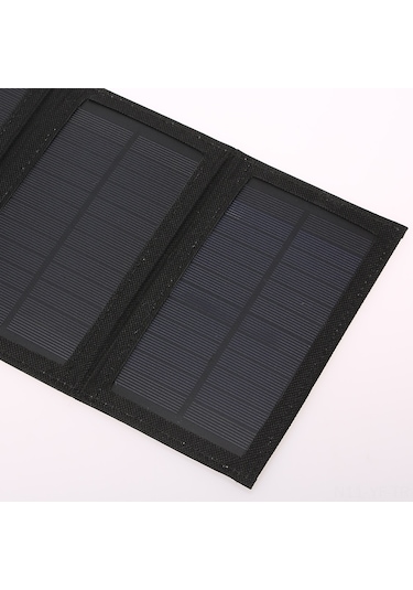 Yifomall Siyah Çevre Dost 10w Güneş Paneli Şarj Cihazı - Folding Taşınabilir Telefon Powerbank Dışarıda Hızlı Şarj