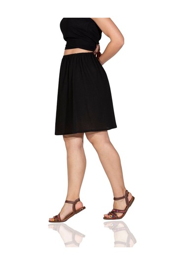 Jüpon Şile Bezi Mini Pamuk Kısa Etek Astarı Diz Boyu Kadın Jipon (484739870)