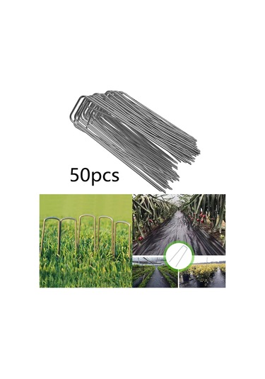 Suntek 50x Çelik U-şekilli Bahçe Mandal Pimleri Çim Ot Çim