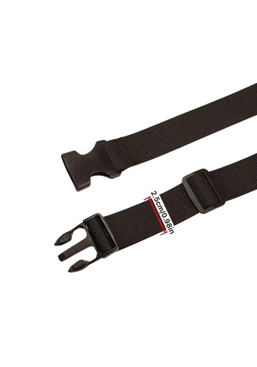 Ayarlanabilir Seyahat Bagaj Kemeri Siyah