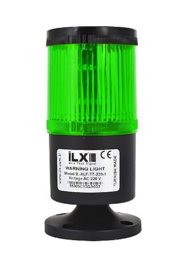 İlx İl-xdb-tk7-22y ,220vac 90db Yeşil Döner Tepe Lamba