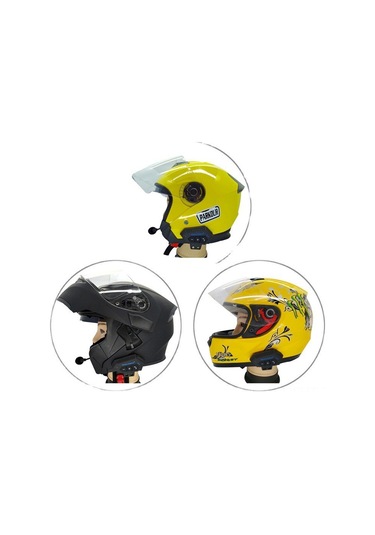 Hangfox Motosiklet Kaskı Bluetooth Kulaklık - Kompakt, Taşınabilir, Stereo Ses, Kolay Kullanım Diğer