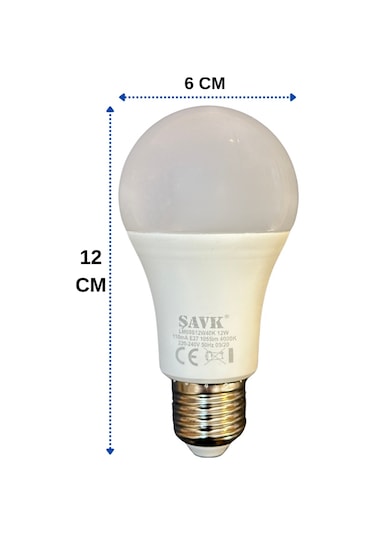 Şavk 12w 4000k Günışığı E27 Duylu Led Ampul 10 Adet