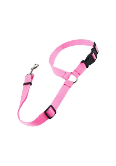 Raikou Köpek Emniyet Kemeri & Gezdirme Tasması Pembe