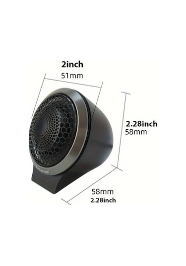 Xuweiwei Black High-powered Qp-t3 Hoparlör 300w Yüksek Ses Gücü Modifiye Araç Parçaları