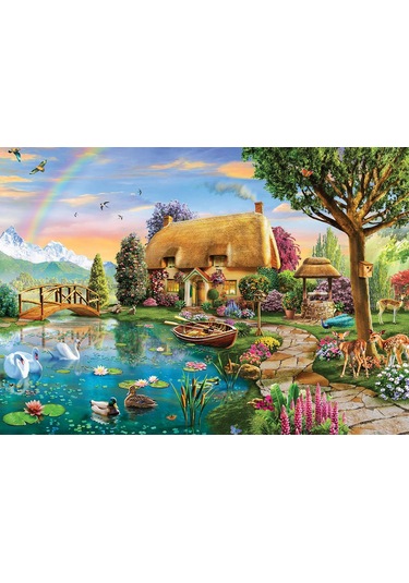 Ks Games Puzzle 2000 Parça Lakesıde Cottage 22505