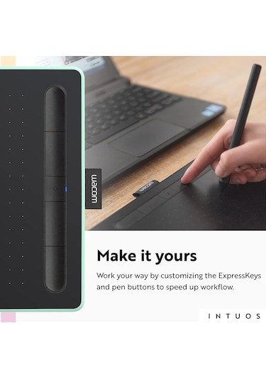 Wacom Intuos Küçük Bluetooth Grafik Çizim Tableti - Fıstık