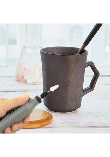 5 Hız Modlu Yüzey Oyma Zımpara Parlatma ve Kesme Aracı 3.7V Gri