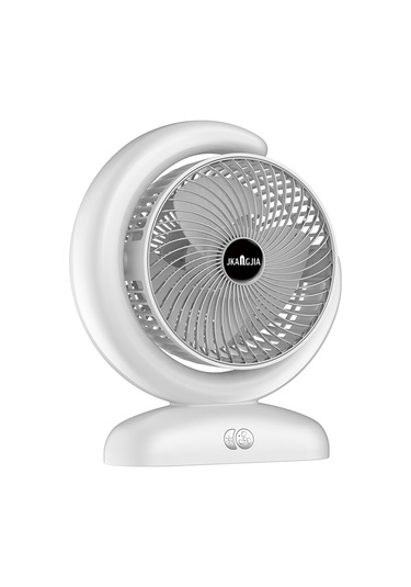 Ranyeek 102 Usb Şarjlı Masaüstü Fanı, 3 Hızlı Rüzgar, 5 Renkli Işık, 1-2 Saat Zamanlayıcı, Kumandalı Arka Saklanabilir , Gümüş