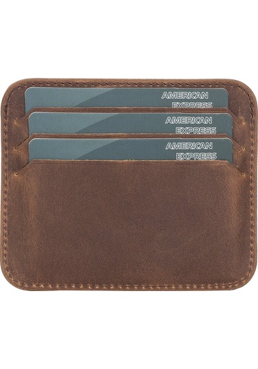 Toyigoo Toyigoo Pedro Slim Deri Kartlık G2 Antik Kahve