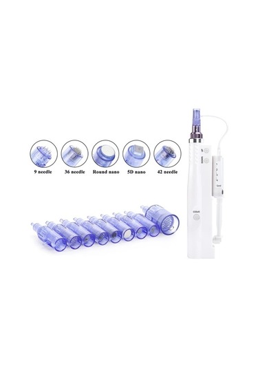 Nano İğne 1 Adet Cilt Bakım Kalemi Kartuşu, Mezoterapi Enjektörü, Microneedle Şırınga Tüpü, Hydra Tabancası, Mini Su Enjeksiyon Seti