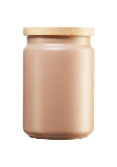 Box Mania Yazı Yazılabilen Bej Renk Kavanoz