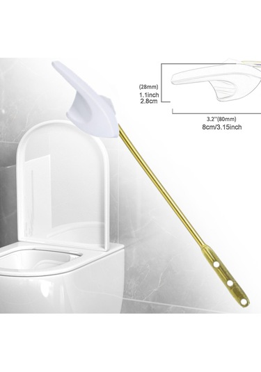 Suntek Tuvalet Tankı Sifon Kolu Kolay Kurulum Paslanmaya Beyaz