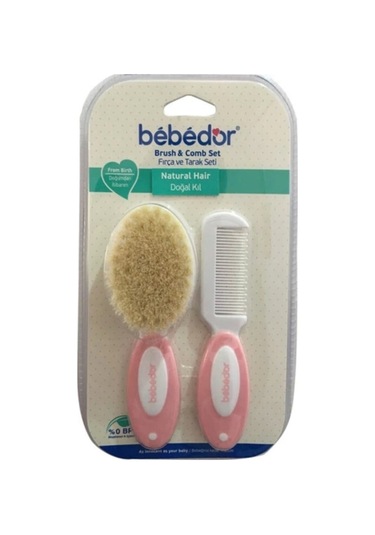 Bebedor Bebek Doğal Saç Fırçası ve Tarak Seti