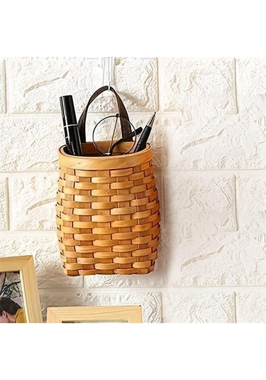 Xurunkeji Ahşap Duvar Sepeti, Masaüstü Meyve Atıştırmalık Saklama Kutusu, Amerikan Pastoral Deri Saplı El Yapımı Saklama Sepeti Ahşap Rengi Xurunkeji Ahşap Duvar Sepeti, Masaüstü Meyve Atıştırmalık Saklama Kutusu, Amerikan Pastoral Deri Saplı El Yapımı Saklama Sepeti Ahşap Rengi