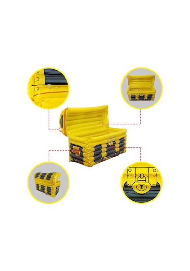 Suntek Şişme Soğutucular Partisi Dekorasyon İçecek Sarı