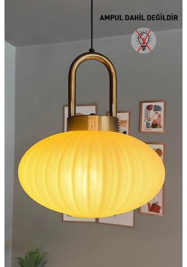 Elegant Cam Beyaz Tekli Avize Eskitme Kilit Başlık Retro Sarkıt Lamba Restoran Salon Aydınlatma Beyaz