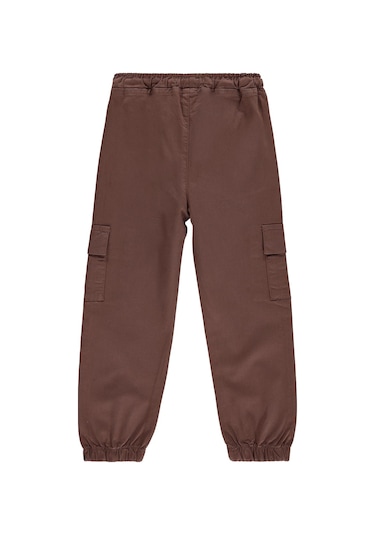 Civil Boys Bel Paça Lastikli Kargo Cepli 6-9 Yaş Pantolon - Kahverengi Açık-kahverengi